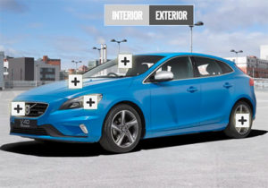 visualise took a stunning 360 photo of the new volvo v40 car
