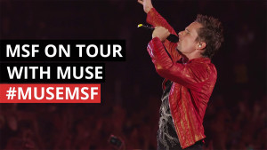 msf have joined muse on their european tour allowing fans to experience 360 degree stories of refugees and volunteers around the world.