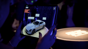 TVR AR app in use