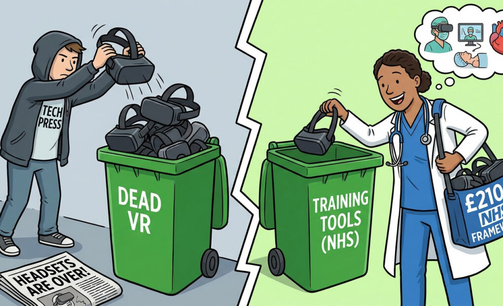 Apple Is Pivoting to Smart Glasses. The NHS Just Earmarked £210m for VR. Only One of These Is the Future of XR.