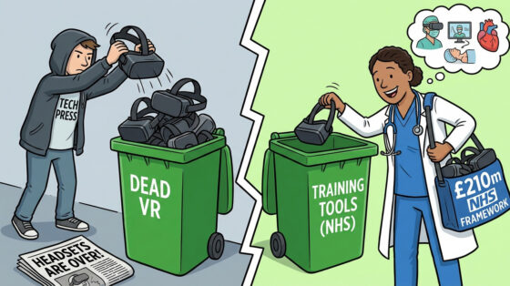 Apple Is Pivoting to Smart Glasses. The NHS Just Earmarked £210m for VR. Only One of These Is the Future of XR.